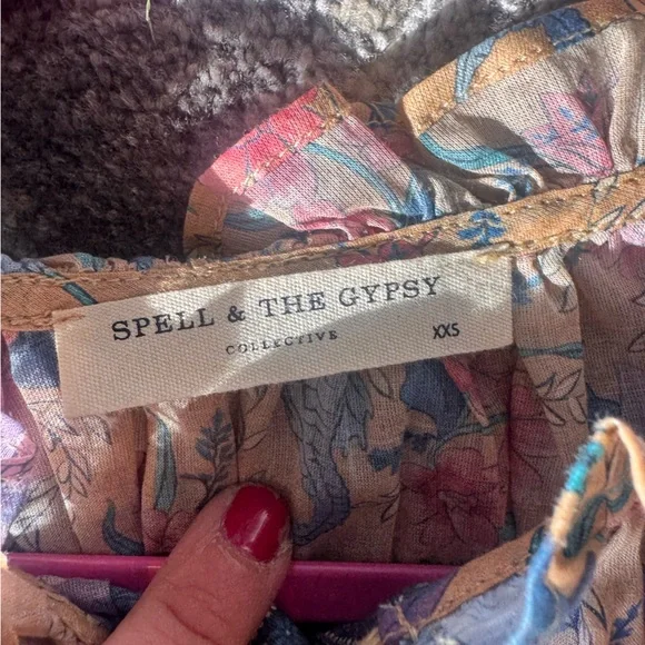 Spell Multicolor Seashell Mermaid Floral Skirt and Blouse Set - Picture 7 of 8